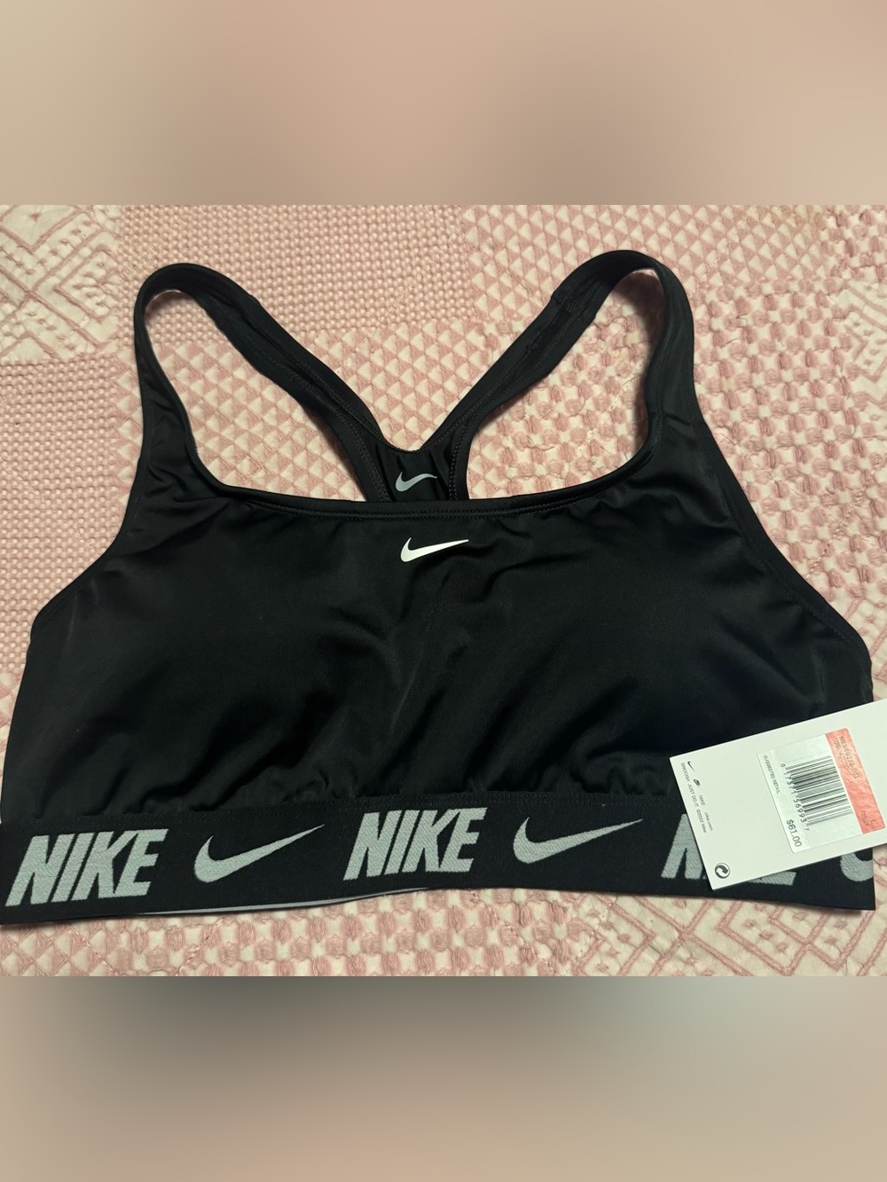 Women’s Nike Pro Swim Sports Bra Size L NWT Black